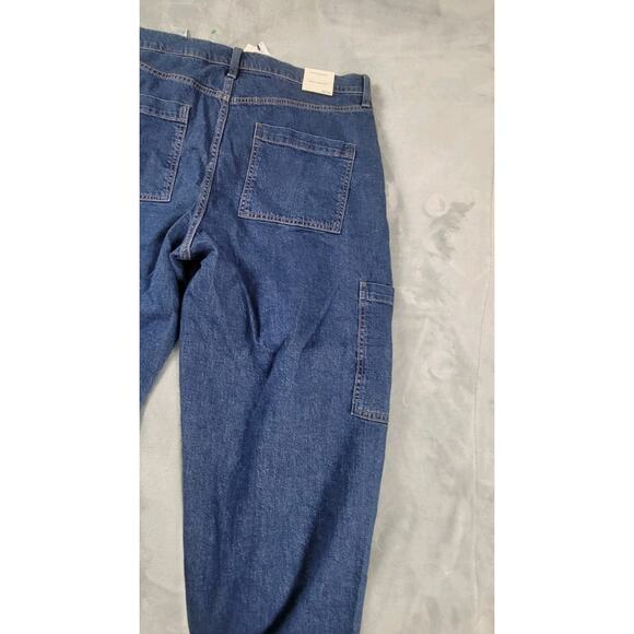 NWT women's barrel ankle jeans high rise Banana Republic pant sz 33/16 denim - Picture 10 of 14